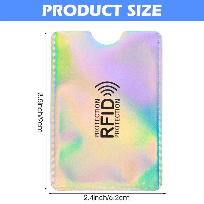 RFID Blocking Card Sleeves Set, Identity Theft Protection Secure Sleeves