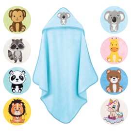 LAYNENBURG Premium Hooded Towel Baby - Bath Towel Made of 100% Cotton - Oeko Tex - Towel with Hood for Newborns and Children - Bath Towel, Baby Towel Girls, Boys (Koala 80 x 80 cm)