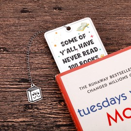 First Day of Senior School Students Bookmark Funny Gifts for Students Girls Boys Back to School Supplies for High School College First Day of School Gifts for Kindergarten Kids Cute Metal Bookmark