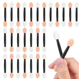 LOPHE Sponge Eyeshadow Brush, 50 Stück Mini Lidschatten Applikator, Lidschatten Pinsel Doppelseitige Color Einweg Lidschattenpinsel für Frauen und Mädchen