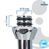 tecuro HU Spout for Standing and Wall Fittings Chrome-Plated Stainless