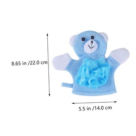 HONMEET 2pcs Cartoon Boy Girl Bath Scrubber Towels Compact Bath Foaming Tool for Boy Girl Rich Bubbling Easy to -drying for Daily Deep Cleansing Design