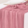 Socomi Fall Thanksgiving Table Runner Cheesecloth Table Runner 120 inch