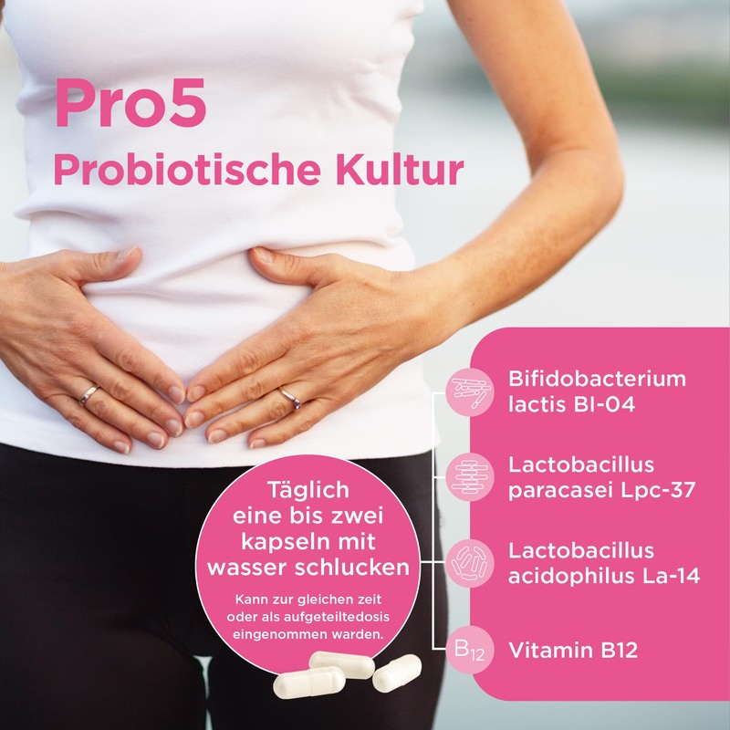 Healthspan Probiotic 5 Multi-Strain Probiotic, 5 Billion Live Cultures from