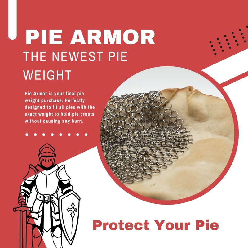 BakeBarn Pie Armor, Universal Fit Pie Weight for 7-10 inch