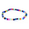 Taddart Minerals - Colourful Natural Gemstone Agate Bracelet with 4mm