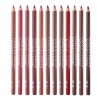 Beauty Creations 12 Colors Wooden Lip Liner Pencil Set, High