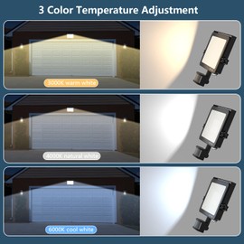 Motion Sensor Outdoor Security Light, 50W LED Floodlights with 3 Color Adjustment, IP66 Waterproof with Remote Control for Garden, Backyard, Garage, Doorways (3 Color 50W)