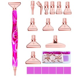 Complete DIY Diamond Arts Colorful Painting Tool Set, 1 Set DIY Diamond Manual Drill Pen, Perfect for Embroidery and DIY & Craft Projects, Gift For Craft Enthusiast:_Rose Gold_one size