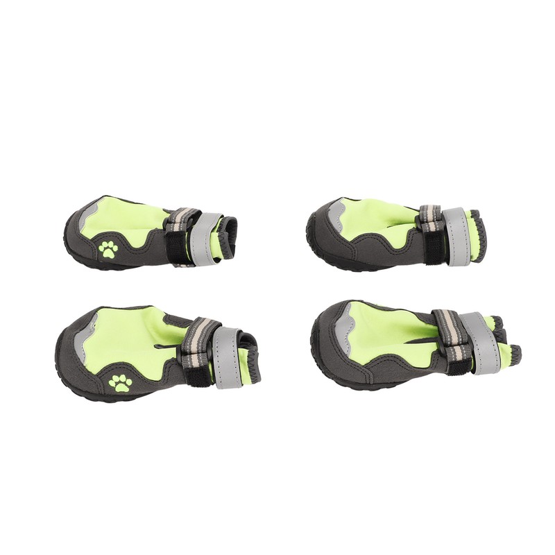 4Pcs Dog Booties Adjustable Slip Resistant Breathable Dog Boot with