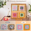15.5" Foldable Crochet Blocking Board with 35 Stainless Steel Pegs