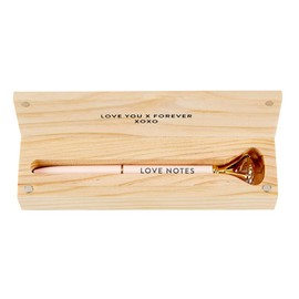 Santa Barbara Design Studio Wedding Gifts Gem Refillable Pen Wood Boxed Gift Set, 1-Piece, Love Notes