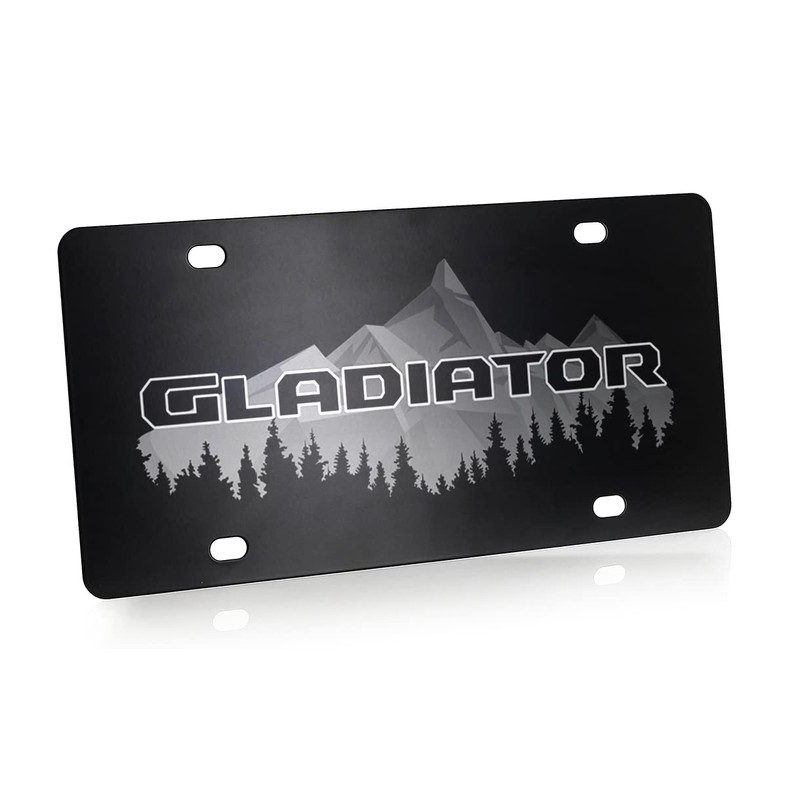 JEEP Gladiator Front Vanity License Plate - Black Powder Coated