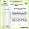 AJAX MotionProtect Plus White Wireless Motion Detector with Microwave Sensor
