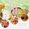 FCMSHAMD Pink Spiral Flameless Taper Candles, 9.8 Inch Flickering Candles
