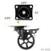 PIPE DECOR Mounted Swivel Caster Wheels (4-Pack), Mountable Casters for