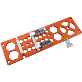 340 mm 90° Right Angle Guide Rail, Angle Stop Guide Rail, Electric Circular Saw Guide Rail Clamp for Woodworking, Compatible with Festool and Makita Guide Rail, Orange