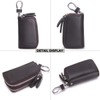 Contacts Leather Car Key Case Key Fob Bag Men's Large