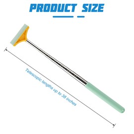 BELOMI Car Side Mirror Squeegee, 2PCS Retractable Vehicle Rearview Mirror Wiper for Rainy Foggy Weather, Mini Auto Windshield Cleaning Tool Accessories, Universal for SUV Sedan Truck (Green)