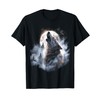 Wolves howling at moon wolf wild animal T-Shirt