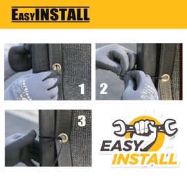 SHADESPEARE Customized 6' x 99' Gray Fence Privacy Screen,with Bindings & Grommets,Heavy Duty for Gardens,Backyard,Patio,Tennis Court,Pool,Construction Project, Outdoor Events, We Make Custom Sizes