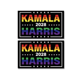 Kamala Harris 2028 President Campaign Car Magnet Bumper Magnet Truck Magnet Fridge Magnetic 6X4 inch 2PCS