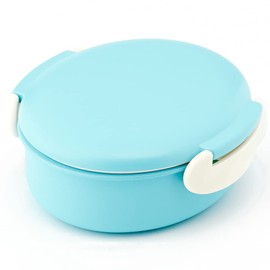 Kirsch Blute KB1 Round Lunch Box, Plain, Blue