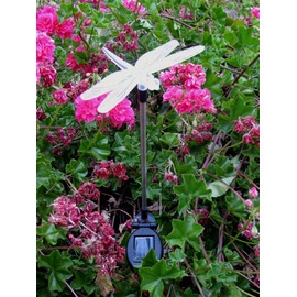 Affordable Outdoor Garden Set of 2 Pieces Solar Powered Garden Yard Stake (Color Change abilities) LED Light (Dragonfly)…