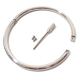 Cuffstore 19" Stainless Steel Slave Collar Locking Eternity Collar 24/7 Wear