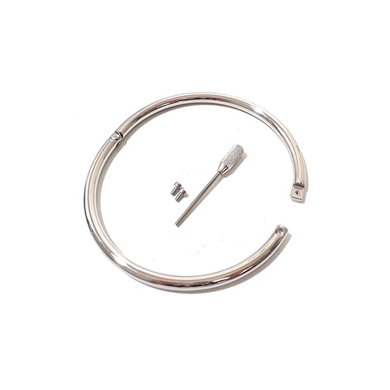 Cuffstore 19" Stainless Steel Slave Collar Locking Eternity Collar 24/7