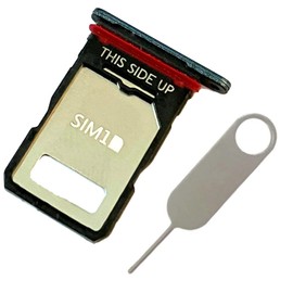 SIM Card Tray Slot Holder Dual SIM Card Slot Replacement Parts for Motorola Moto Edge 50 Fusion 5G 2024 (XT2429-1) - Blue