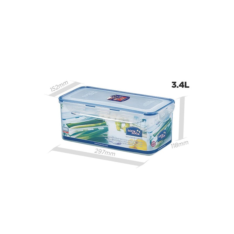 LOCK & LOCK Airtight Rectangular Food Storage Container with Drain