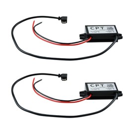 12V to 5V 3A DC Converter, 2 Pcs Micro USB Adapter Converter Module Waterproof DC to DC Reduced Voltage Regulator Step Down Power Supplement Module for Car Motorcycle
