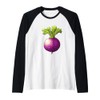 Rutabaga 16 Bit Pixel Art Raglan Baseball Tee