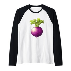 Rutabaga 16 Bit Pixel Art Raglan Baseball Tee