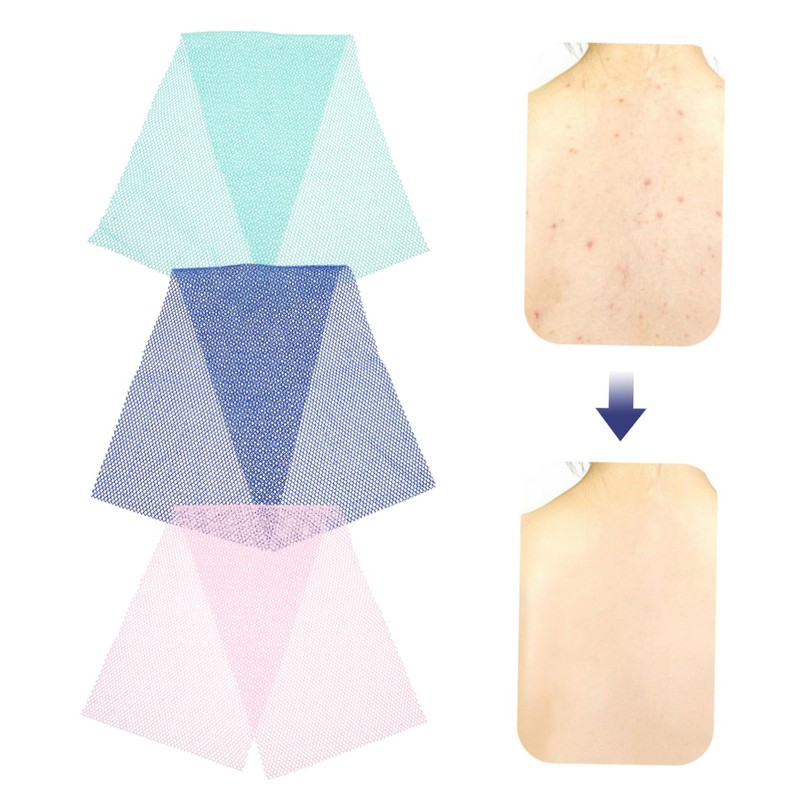 Beavorty 3pcs Exfoliating Body Sc Brush African Net Cloth Multifunctional