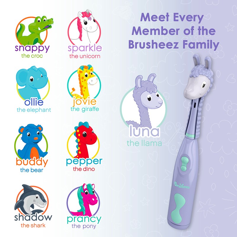Brusheez Kids’ Electric Toothbrush Set - Safe & Effective for