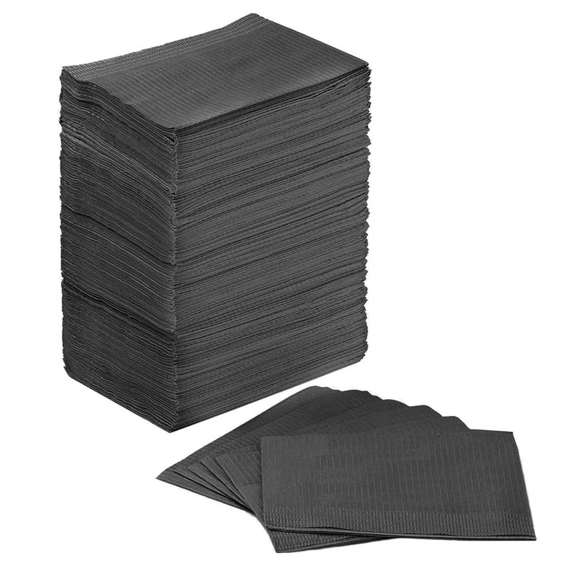 Peakloong 125 Pcs 3 Ply Disposable Tattoo Tablecloth Napkins Waterproof