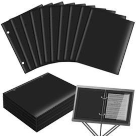 Solaradgy 30 PCS Flip Folder Pages Single Side Flip Folder Marching Band with 2 Holes 7.5×6.4 inches Music Flip Folder Supplementary Sheets for Musical Performance Instrument Practice
