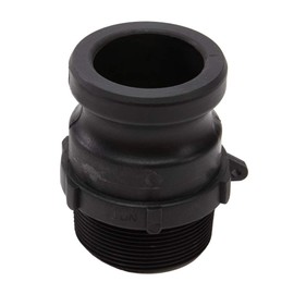 2" x 2" PVC Camlock Fittings - Plastic Hose Coupler - Poly Type F Male Cam Lock Hose Adapter - Male Threaded NPT Cam & Groove