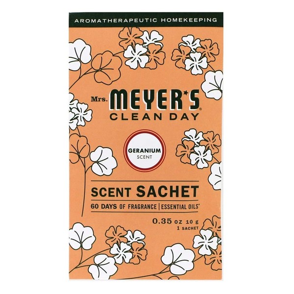 Mrs. Meyer's Scent Sachets, Geranium, 1 CT