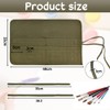 skytowards 30 Compartments Pencil Roll Pencil Case Canvas Brush Bag