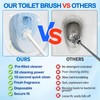 Disposable Toilet Brush Cleaning System, with 40 Pcs Brush Bowl