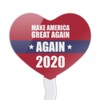 Make American Great Again Again 2020 Heart Love Cupcake Picks