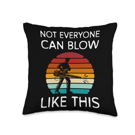 Not Everyone Can Blow Like This Autumn Leaf Blower Throw Pillow