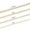 16.4 Feet Necklace Chains for Jewelry Making, Gold Plated Solid