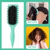 Curly Hair Brush, 2024 Newest Brush Less Pulling Styling Brush