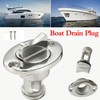 2PCS Marine Stainless Steel 316 Boat Oval Garboard Drain Plug