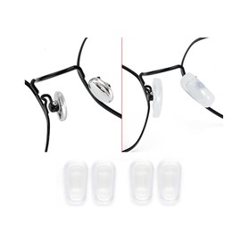 Eyeglass Nose Pads Cover,Soft SiliconeSlip-on Glasses Nose Piece Sunglasses Nose Bridge Pad Anti-Slip Nose Guards,2Pairs
