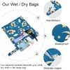 visesunny Panda Sleeping On Clouds Moon 2Pcs Wet Bag with
